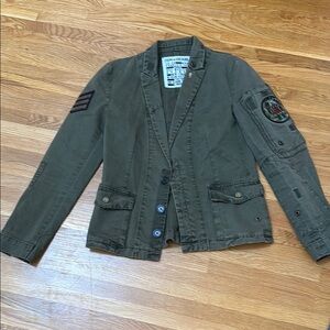 ZADIG & VOLTAIRE Olive Green Military Style Jacket